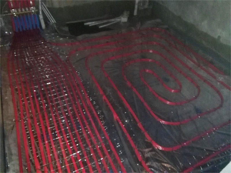 地暖现场